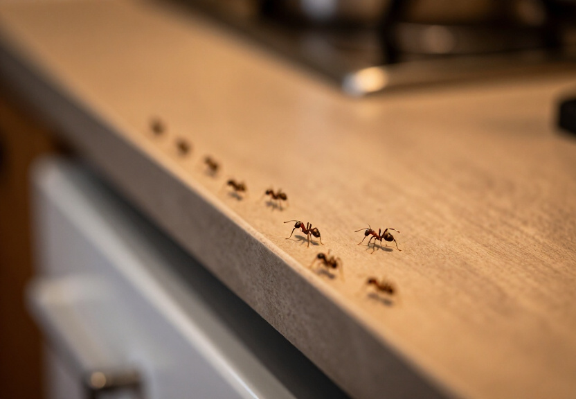 Termite inspection in an older home